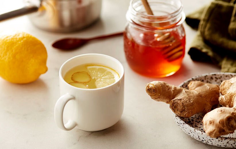 چای زنجبیل مخصوص گلو درد