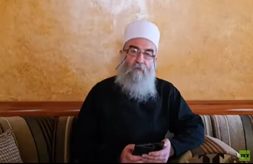 حکمت الهجری رهبر مذهبی دروزی ها در استان السویدا سوریه