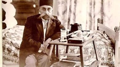 مظفرالدین‌شاه هنگام نطق در نخستین روز مجلس شورای ملی (عکس)