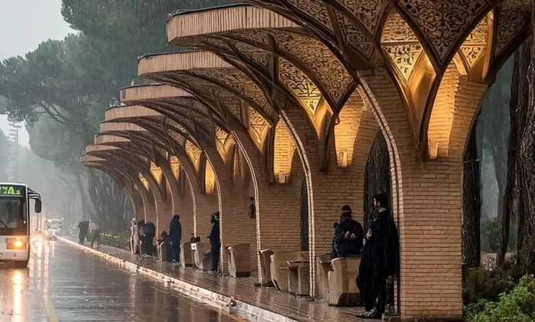 طرح ایرانی برای یزد؛ ایستگاه‌های اتوبوس به سبک معماری سنتی (عکس)