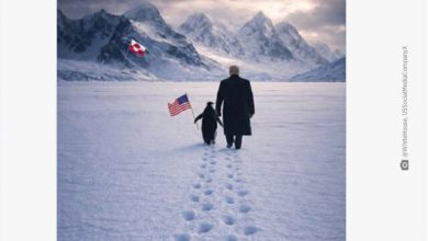 پیام کاخ سفید در راستای آرزوهای ترامپ برای گرینلند: پنگوئن را در آغوش بگیر