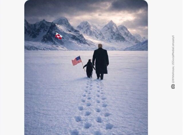 پیام کاخ سفید در راستای آرزوهای ترامپ برای گرینلند: پنگوئن را در آغوش بگیر